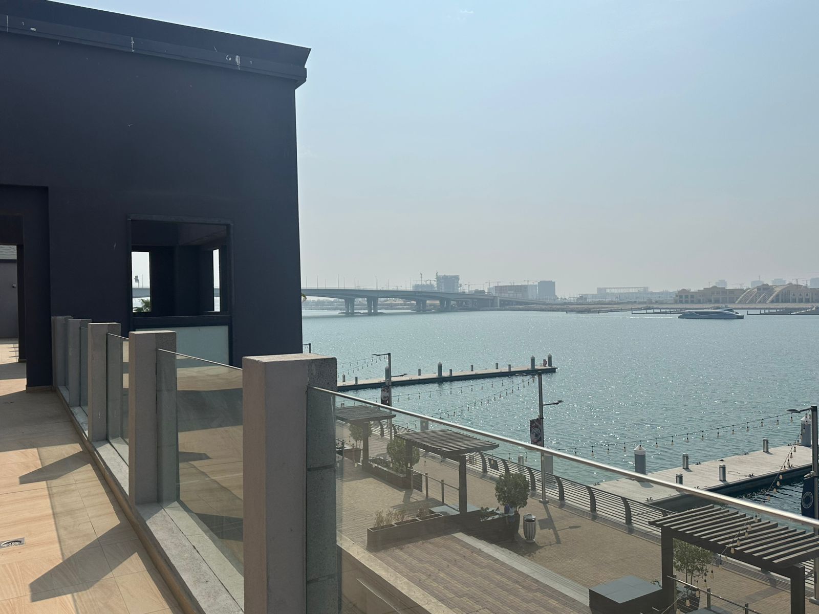 Marina dock view