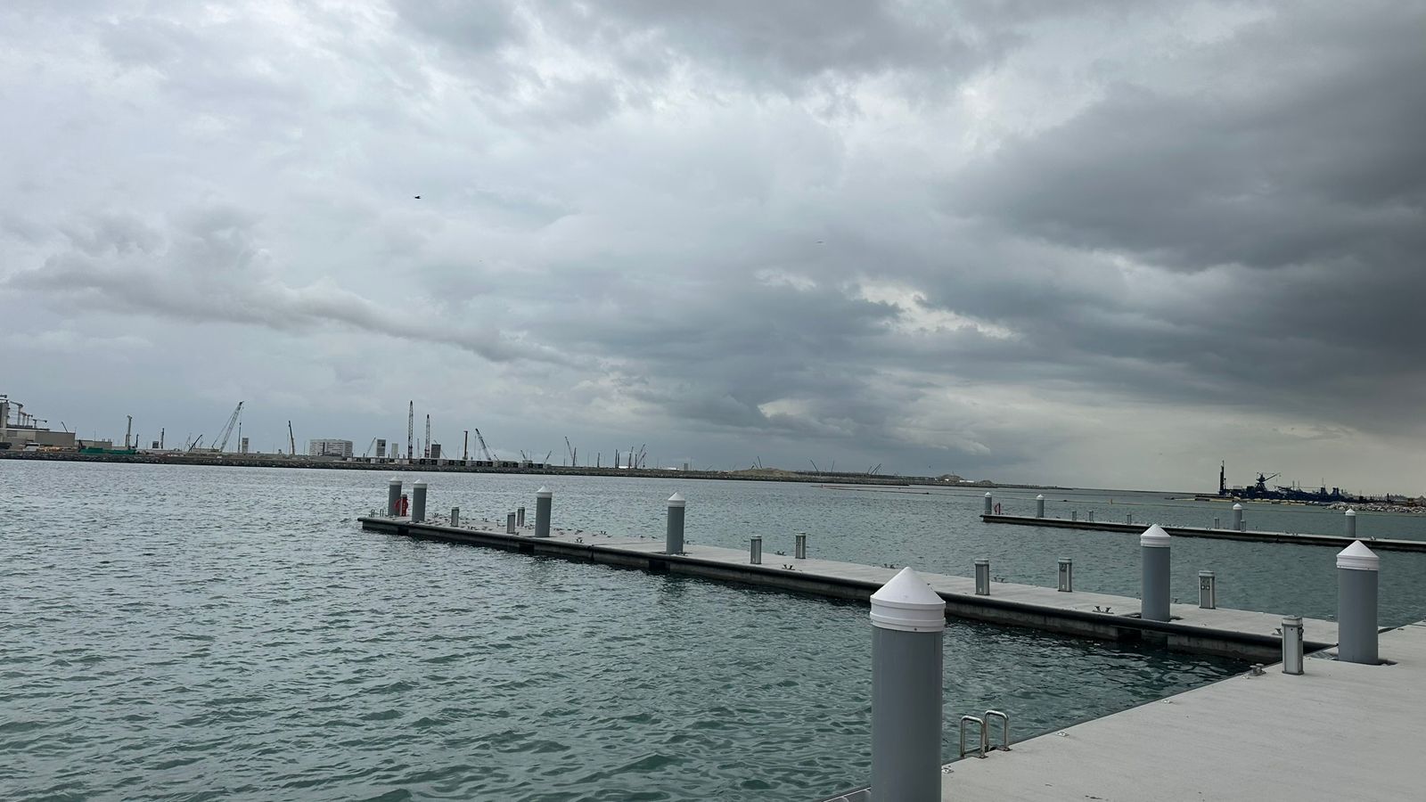 Marina dock view