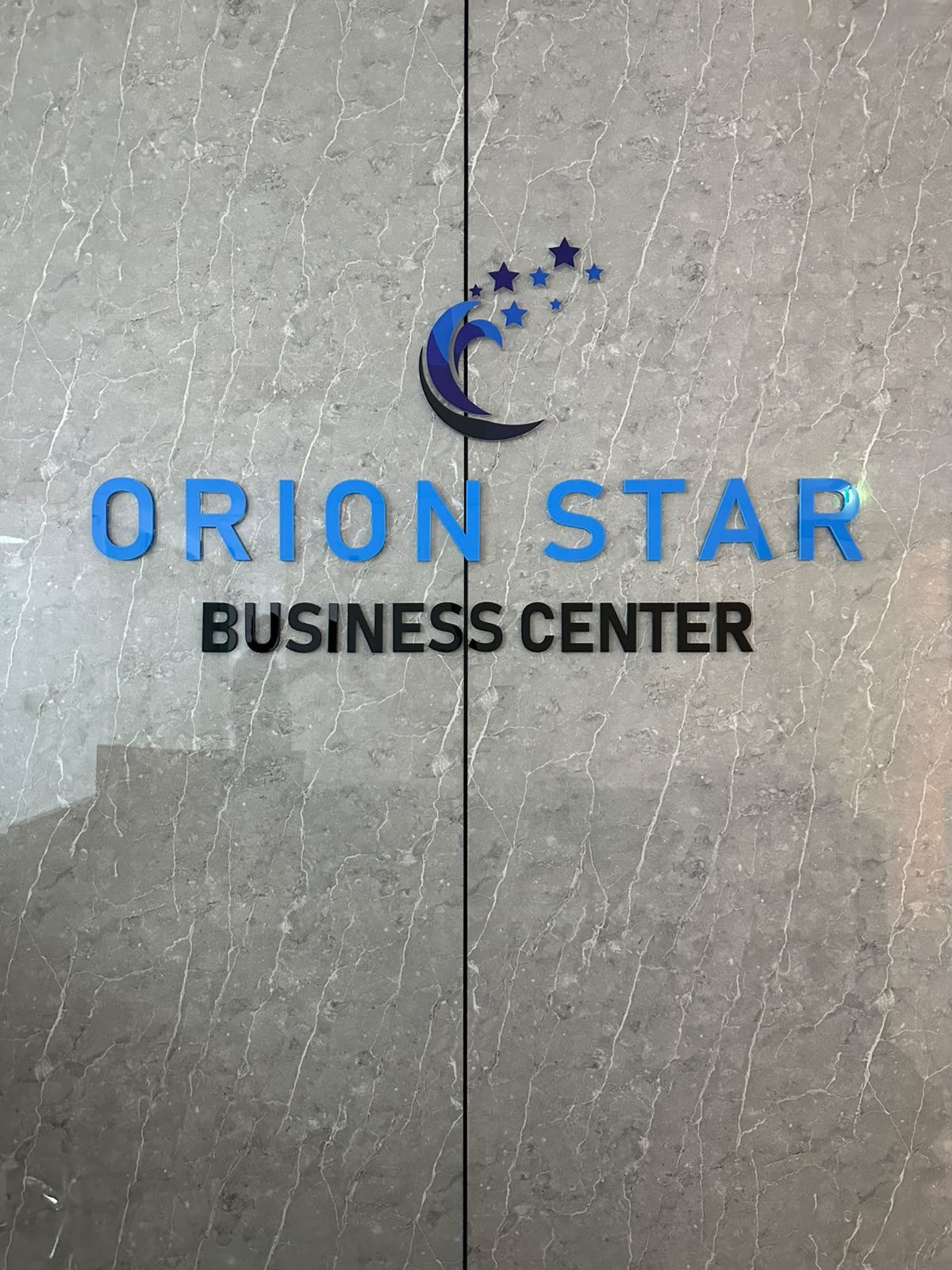 Orion Star reception signage
