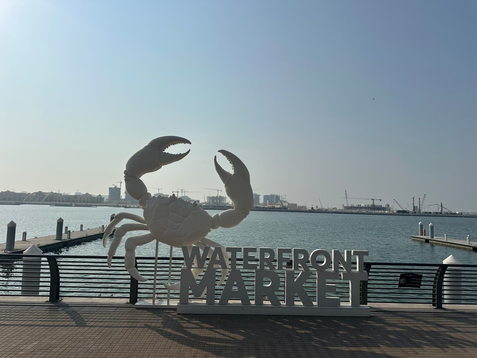 Waterfront Market landmark sign
